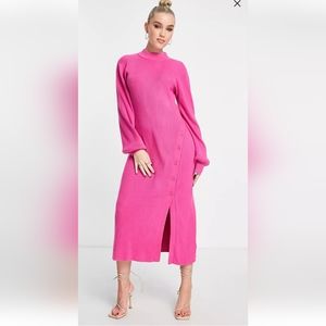 & Other Stories knitted midaxi Pink dress